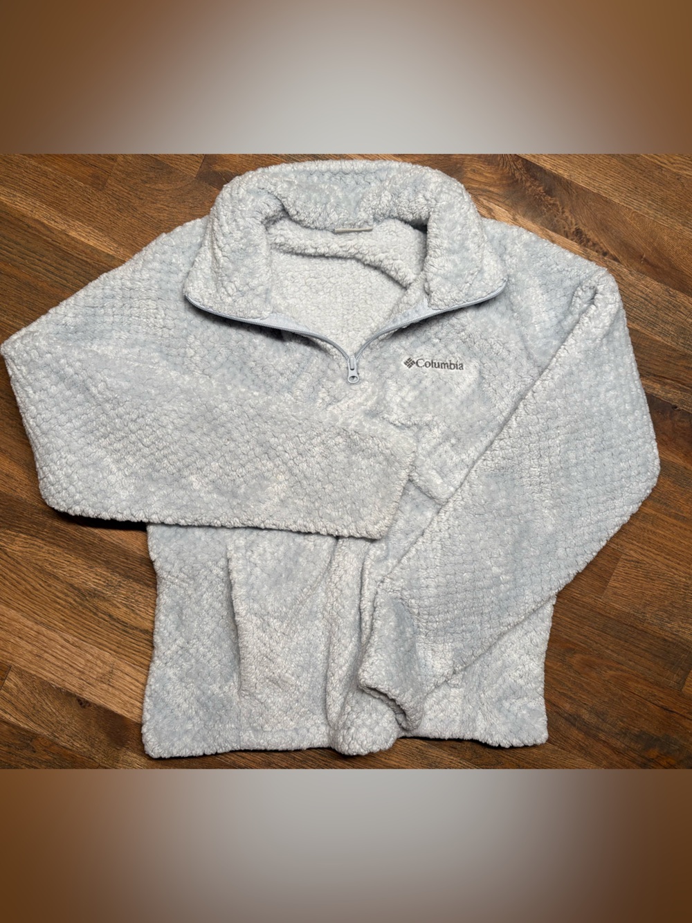Columbia Women’s Light Blue Sherpa Pullover Hoodie